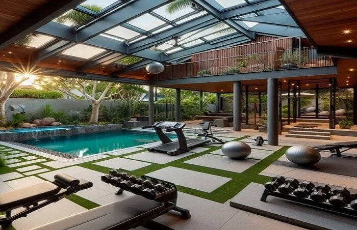 Gym with swimming pool near me